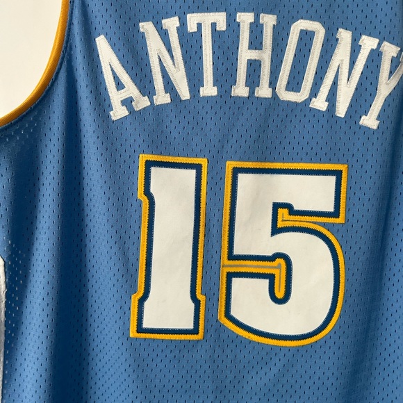 Vintage Reebok Denver Nuggets Carmelo Anthony 15 Jersey size Large - Picture 6 of 10
